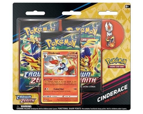 Pokémon Crown Zenith Pin Collection Cinderace englisch