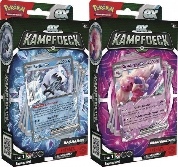 Pokémon EX-Kampfdeck Bundle - Baojian &amp; Granforgita deutsch