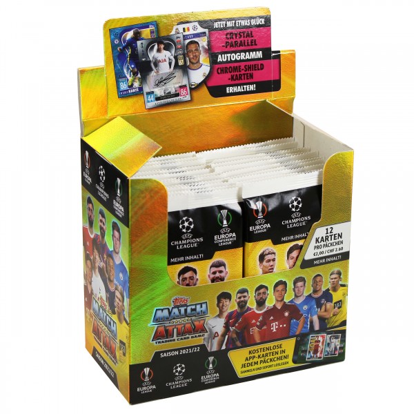 Match Attax Champions League 2021-2022 - Booster Display