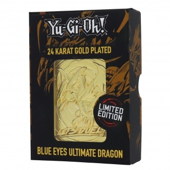 Limited Edition 24K Gold Metal Blue Eyes Ultimate Dragon